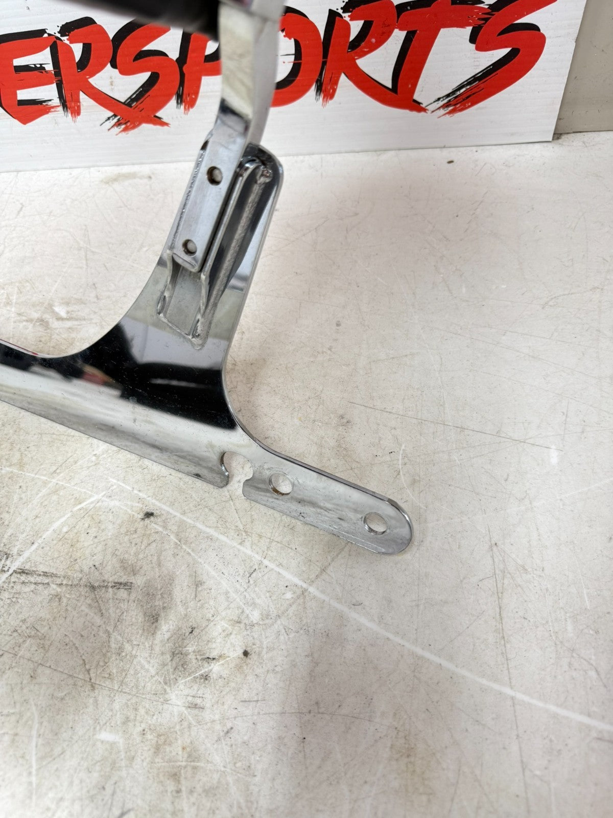 2003 HARLEY DYNA WIDE GLIDE Sissy Bar Passenger Backrest w/ Gold Eagle Emblem