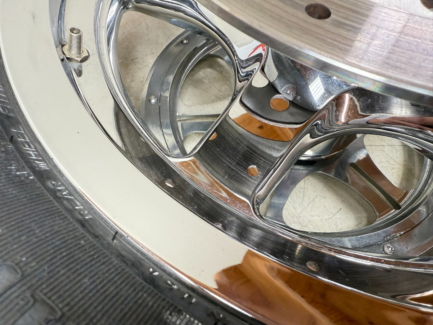2003 HARLEY DYNA WIDE GLIDE 16" Thunder star  Rear Wheel Rim Full Chrome NICE! 