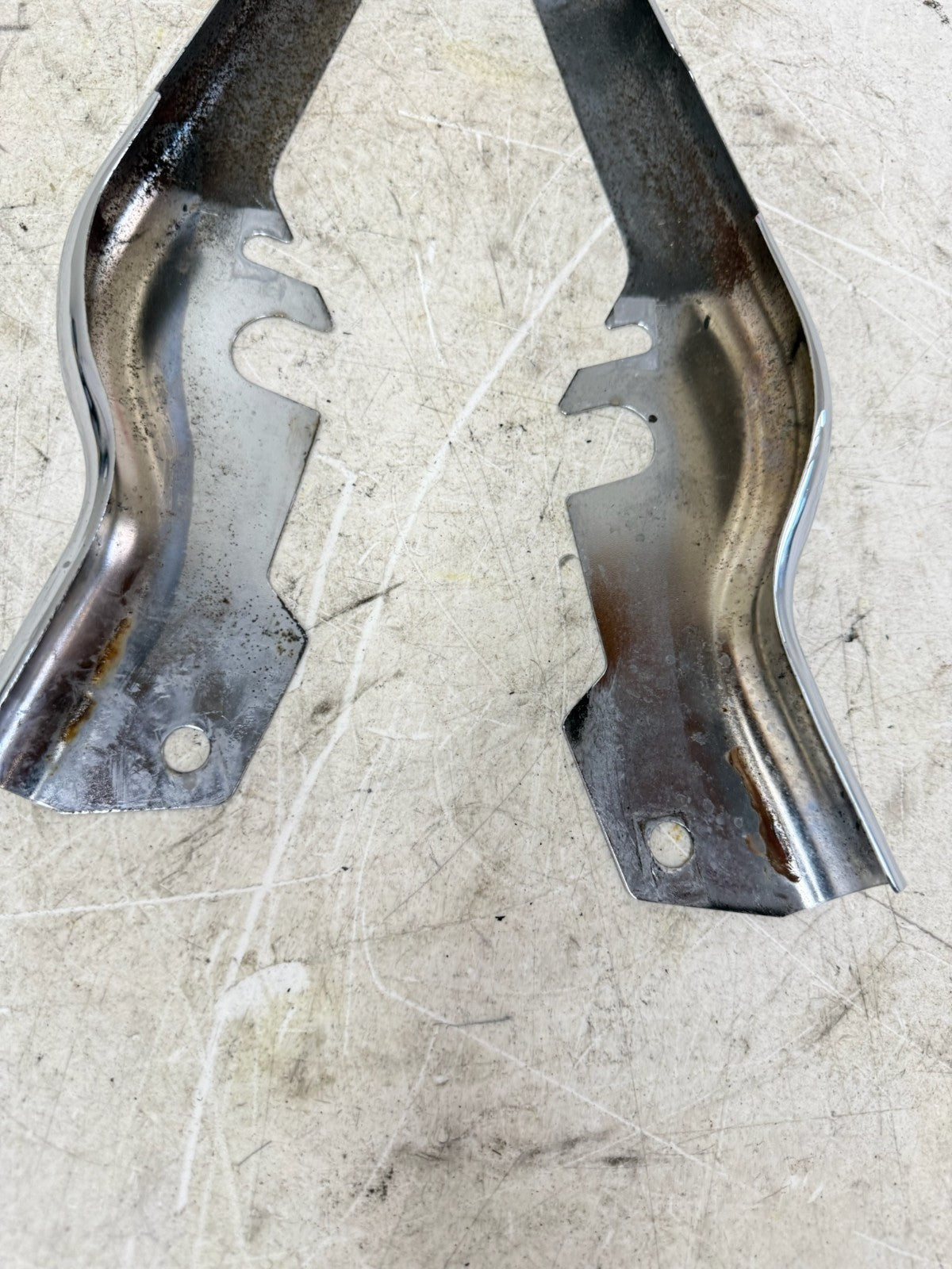 1995 HARLEY FLH ELECTRA GLIDE Rear Fender Frame Strut Arm Chrome Covers