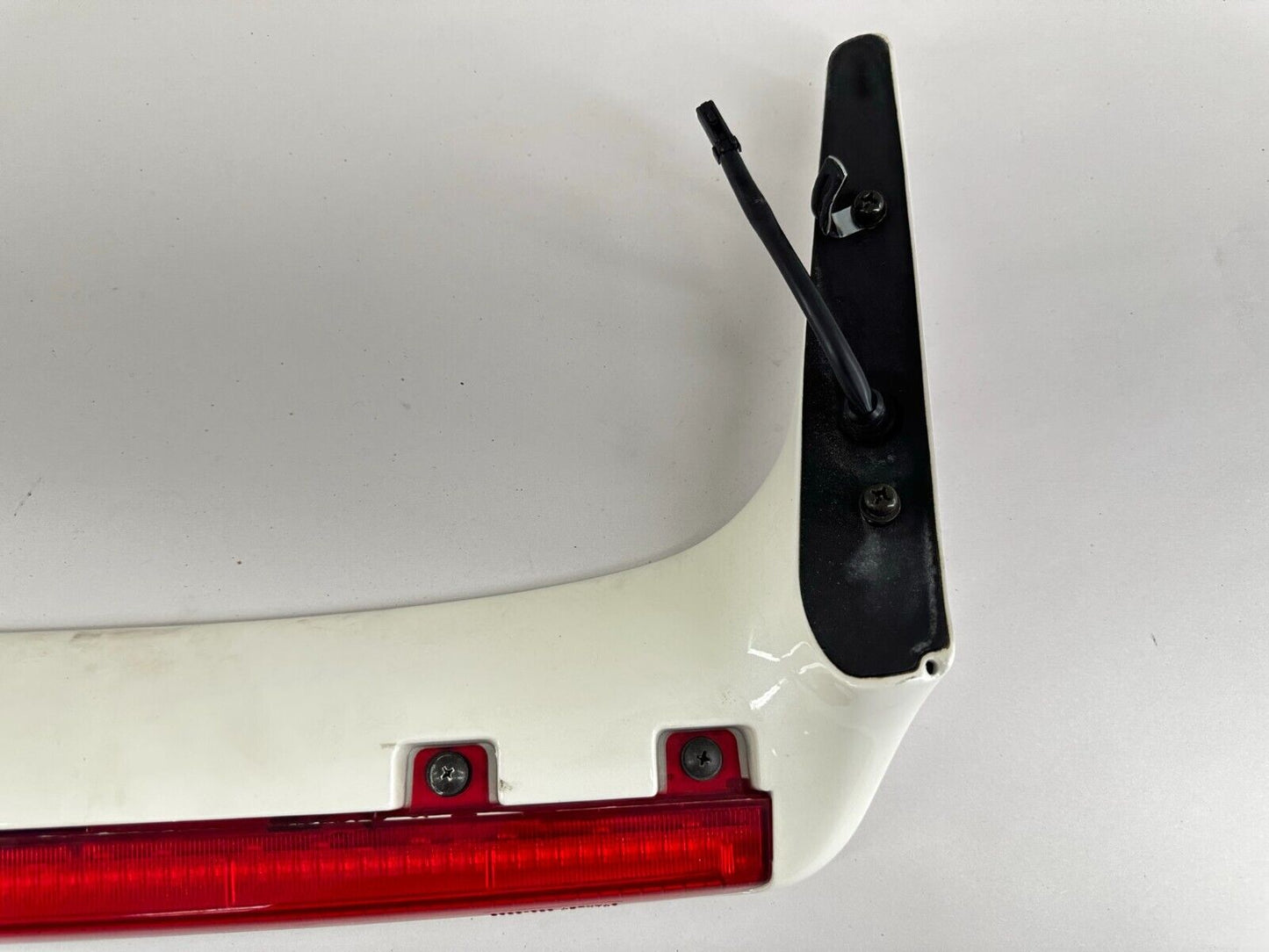 88-00 HONDA GOLDWING GL1500 TRUNK LID SPOILER w/ BRAKE LIGHT WHITE NICE