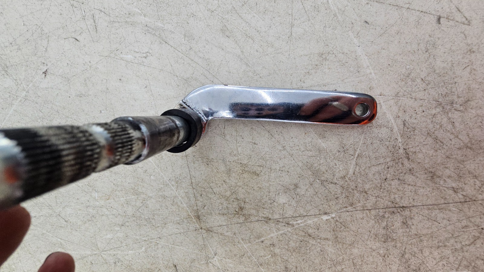 2000 HARLEY FLH ROADKING Chrome Heal Toe Shifter Shift Lever Linkage