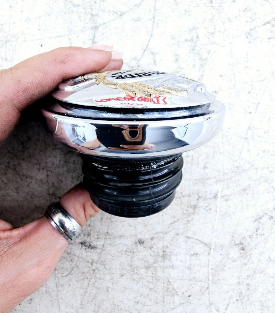 1999 HARLEY DYNA CONVERTIBLE Gas Cap Chrome Live To Ride Ride To Live