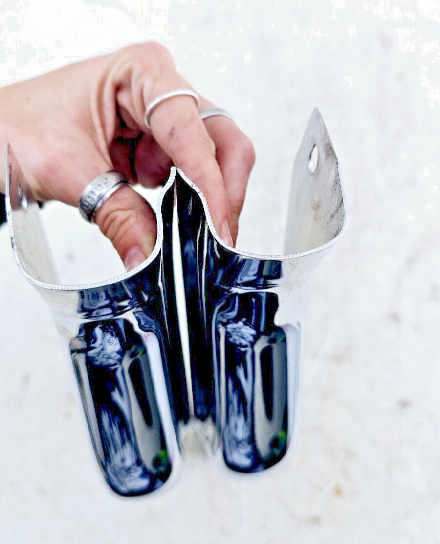 2002 HARLEY ELECTRA GLIDE Chrome Rear Fender Frame Strut Arm Covers