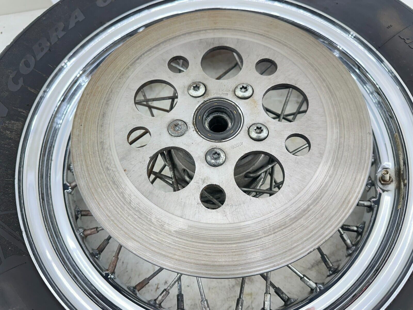 1999 HARLEY SOFTAIL 99 Down 16" Rear Wheel Rim Tire Spoke Laced W/ Hub