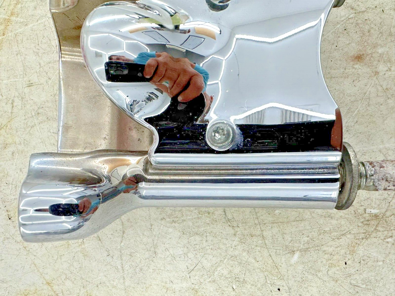2004 UP HARLEY DAVIDSON SPORTSTER Chrome Handlebar Riser Clamp Risor Perch