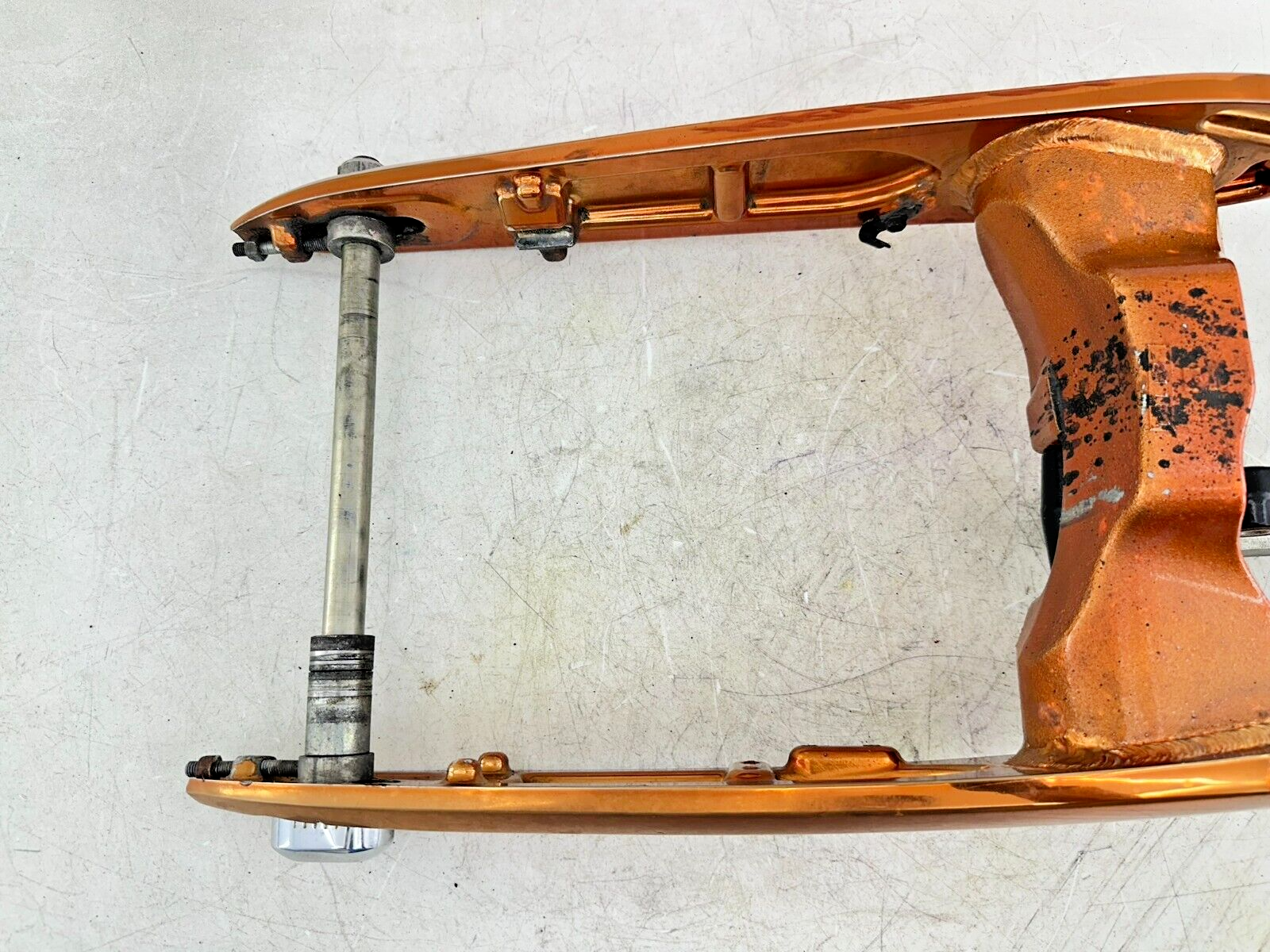 2006 Victory Kingpin Swingarm Fork + Shock Linkage Orange