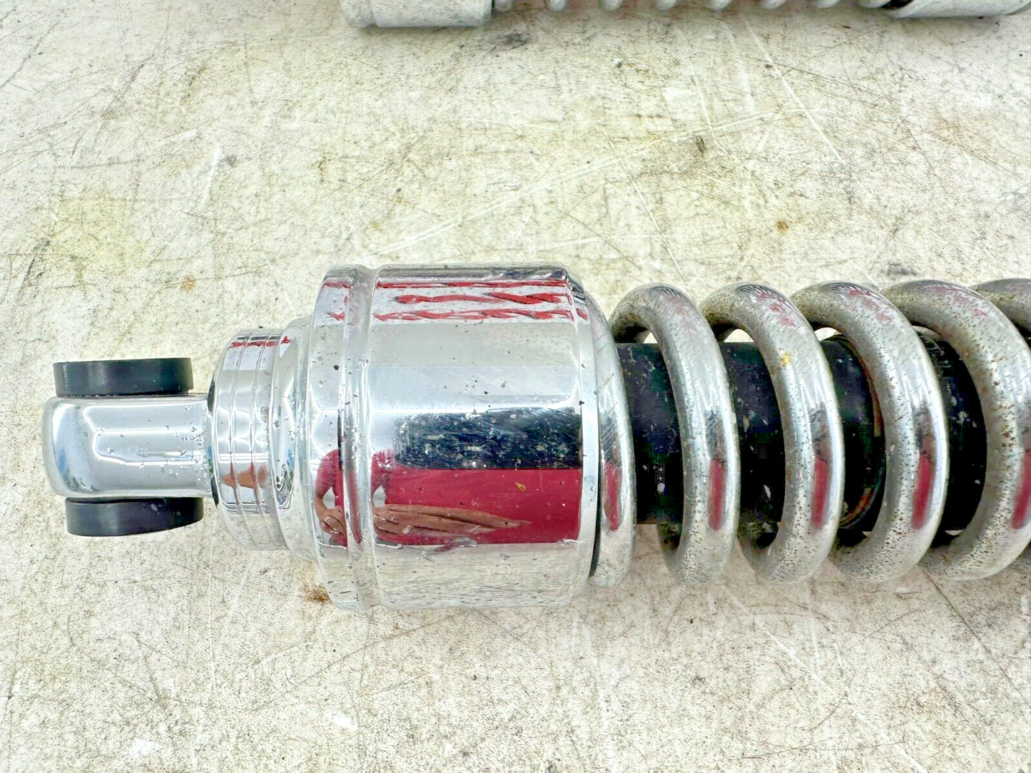 2005 HARLEY DAVIDSON DYNA Chrome Rear Shocks OEM HD 12"