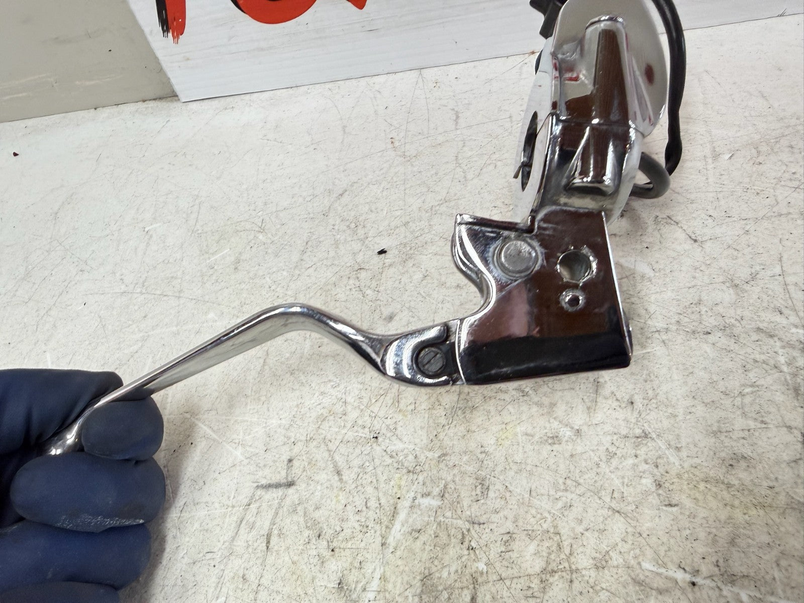 1995 HARLEY FLH ELECTRA GLIDE Clutch Perch Hand Lever Chrome
