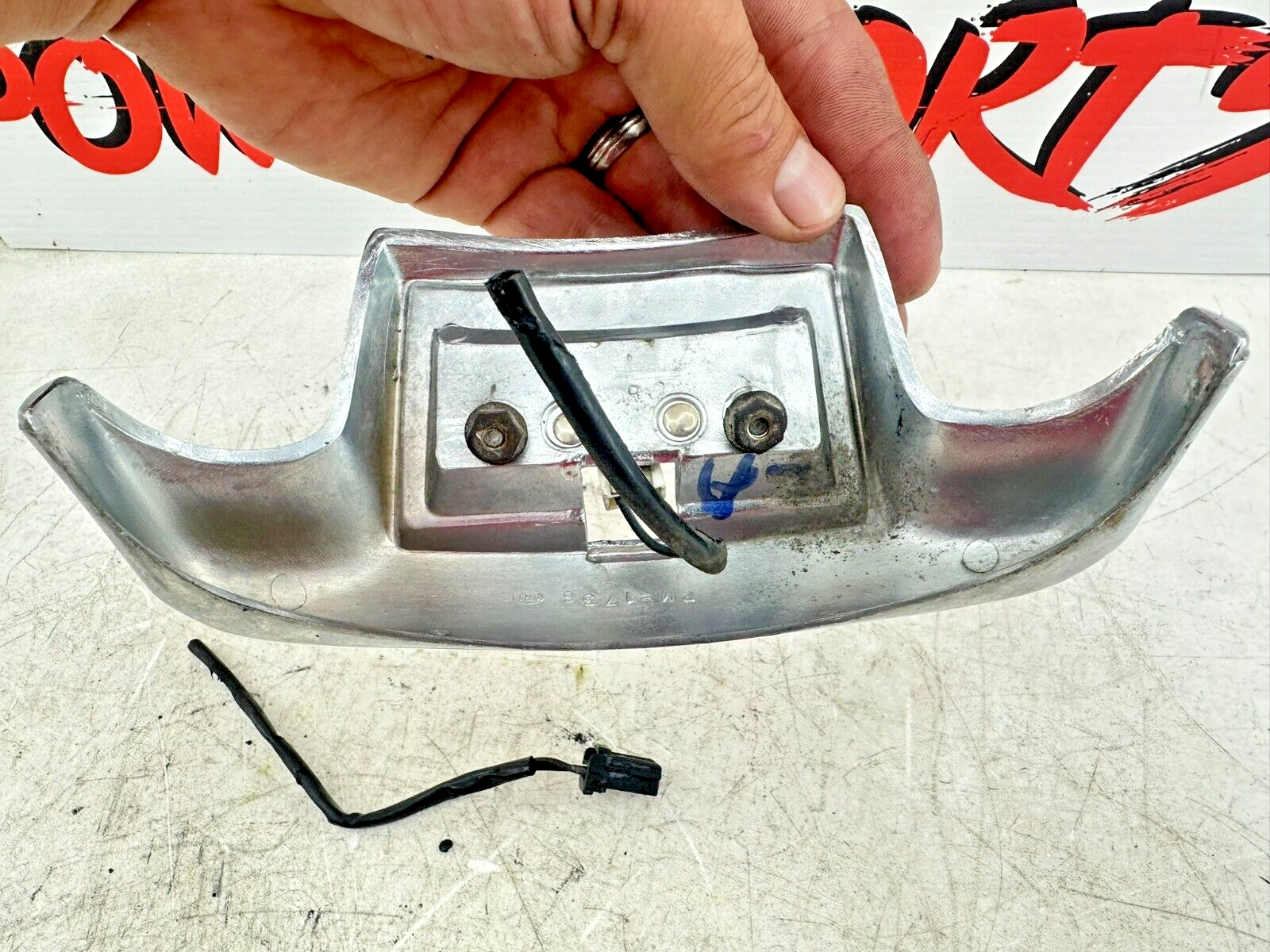 1999 HARLEY FLH ELECTRA GLIDE Chrome Rear Fender Trim W/ Light