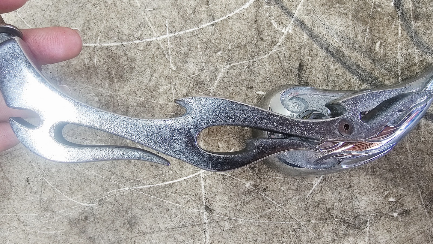 2003 HARLEY SOFTAIL DEUCE Chrome Teardrop Rearview Side Mirrors