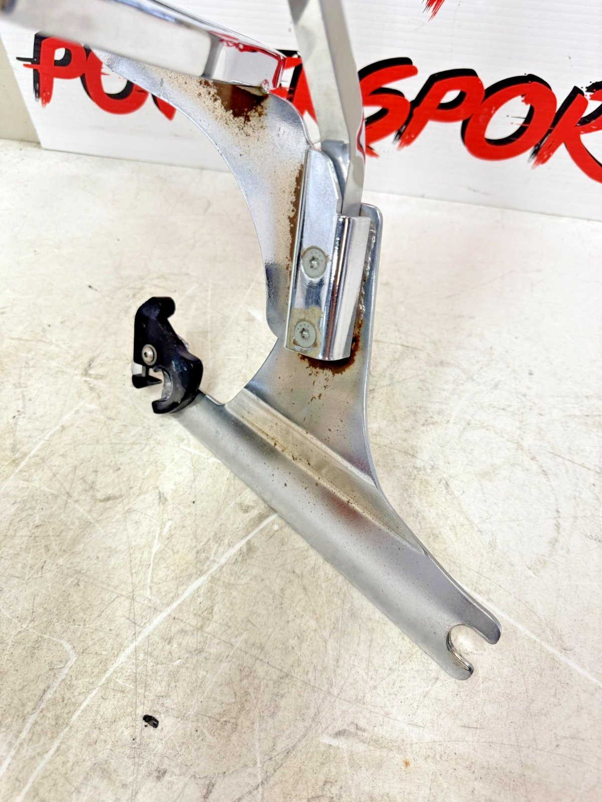 1997 HARLEY DAVIDSON SOFTAIL Chrome Rear Backrest Sissy Bar Luggage Rack