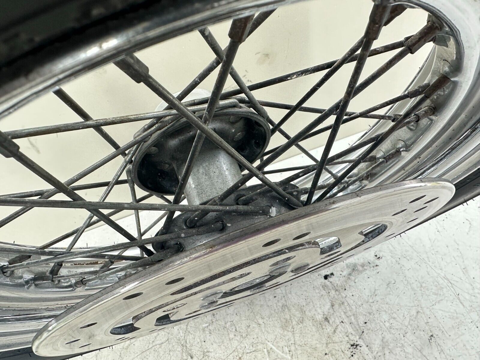 2003 HARLEY DAVIDSON SOFTAIL 16" Front Wheel Rim Tire Spoke Laced OEM HD