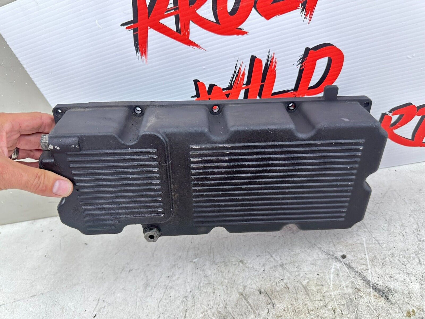2003 HARLEY ELECTRA GLIDE classic Transmission Bottom Case Oil Pan + Baffle