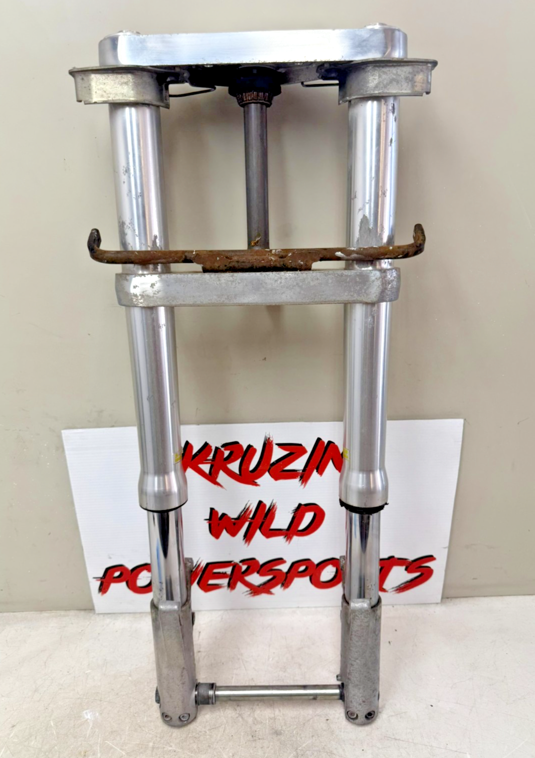 2001 HONDA VALKYRIE INTERSTATE Front End Forks Triple Tree Clamp Straight