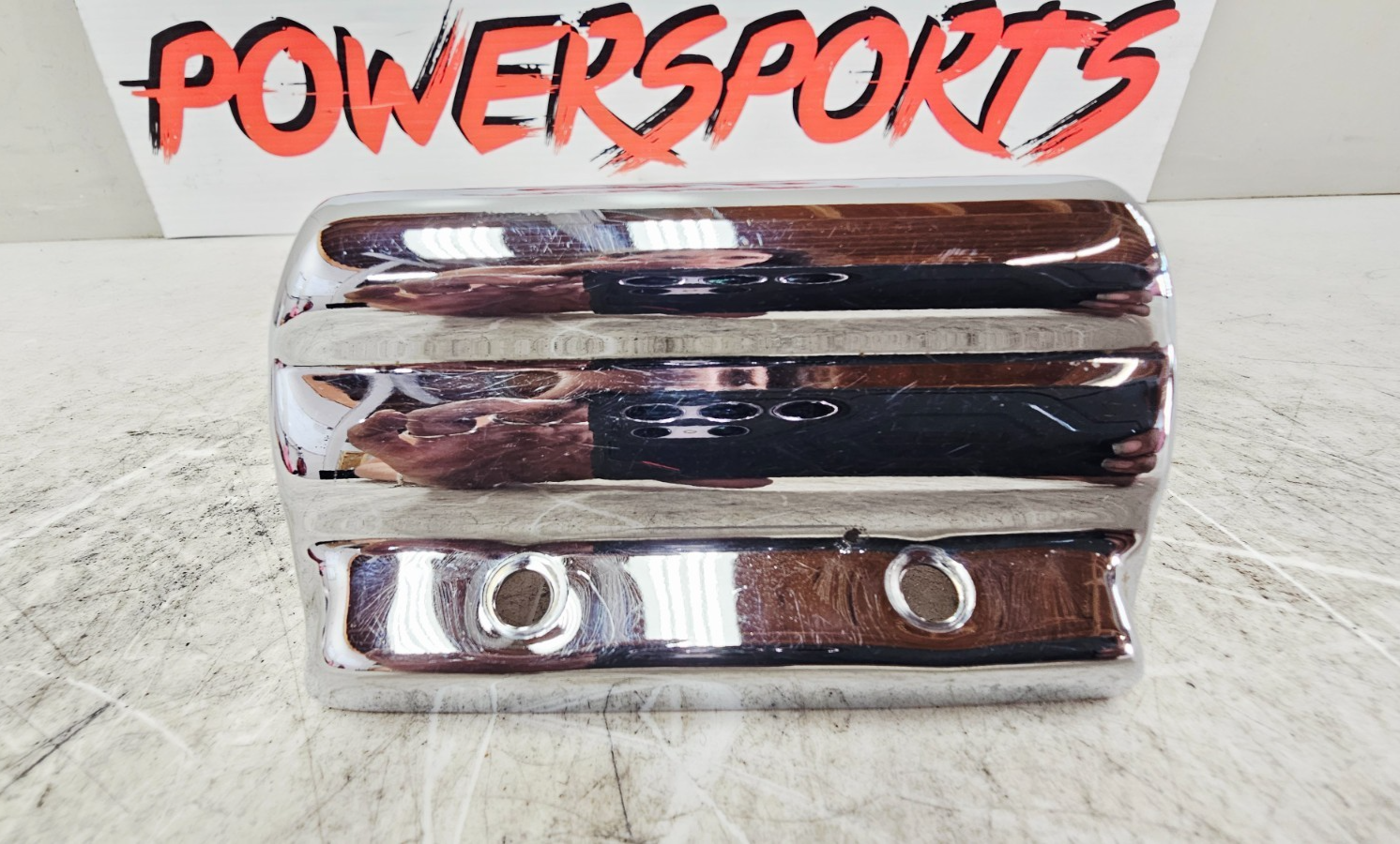 1990 Harley FXR FXRT FXRD FXRS FXLR FXRC Chrome Ignition Coil Cover Guard Trim