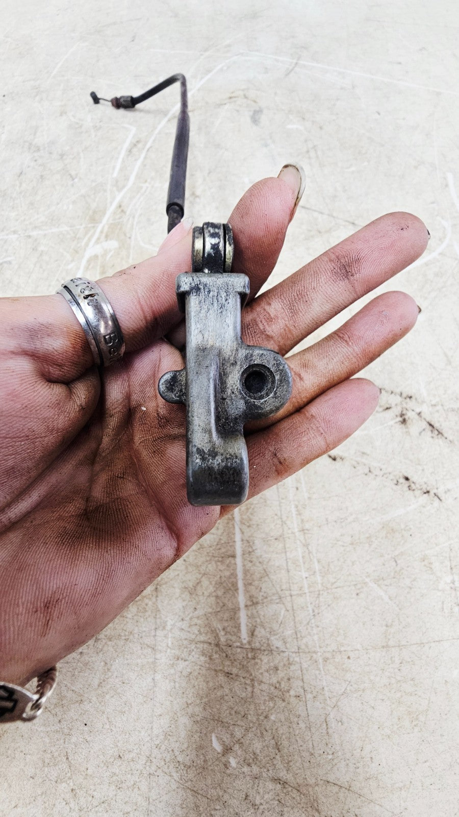 2000 HONDA VALKYRIE INTERSTATE Seat Latch Release Mount Bracket + Cable