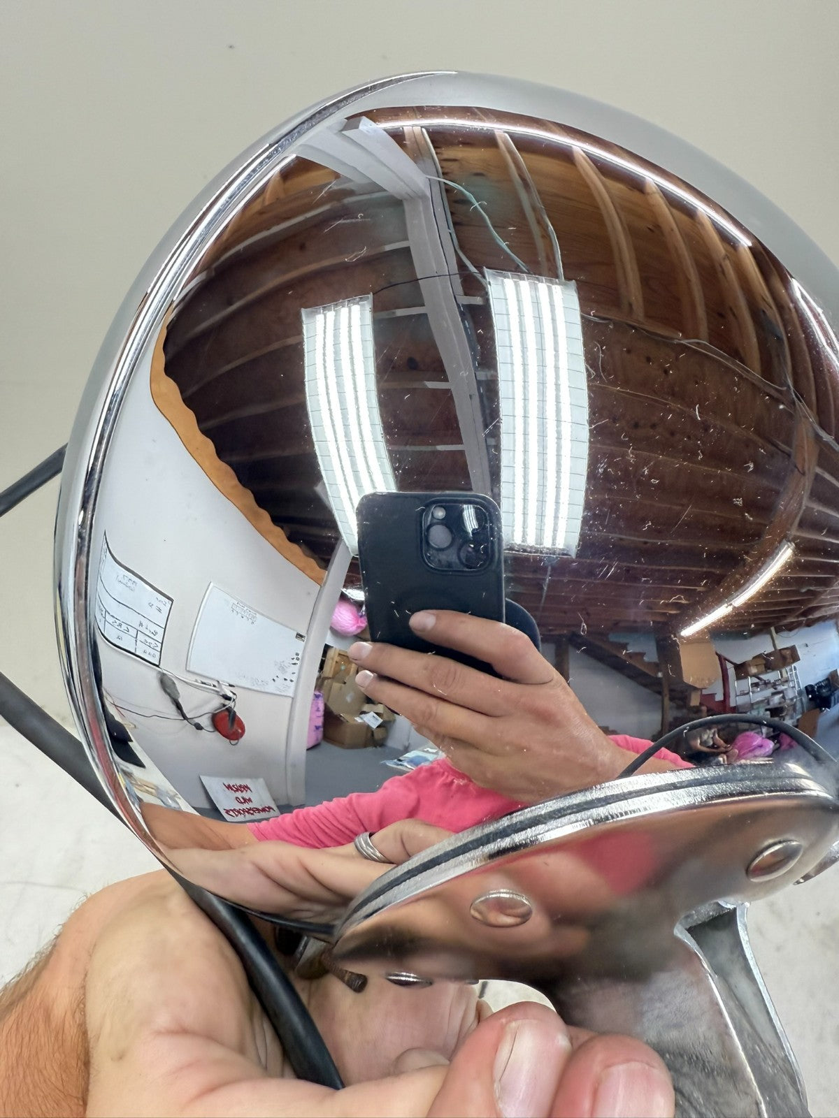 1997 HARLEY DAVIDSON SOFTAIL 8" OEM HD Chrome Headlight Housing Mounting Bracket