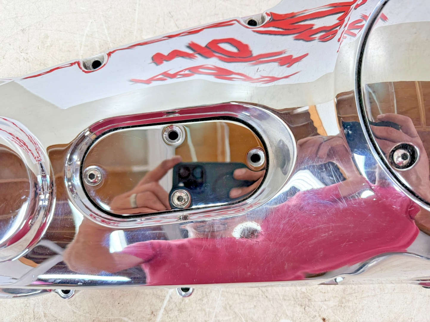 1997 HARLEY DAVIDSON SOFTAIL Outer Primary Clutch Cover Case Chrome Housing