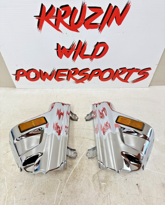 2002 Honda Goldwing GL1800 Front Fender Wheel Fork Cover Set Chrome