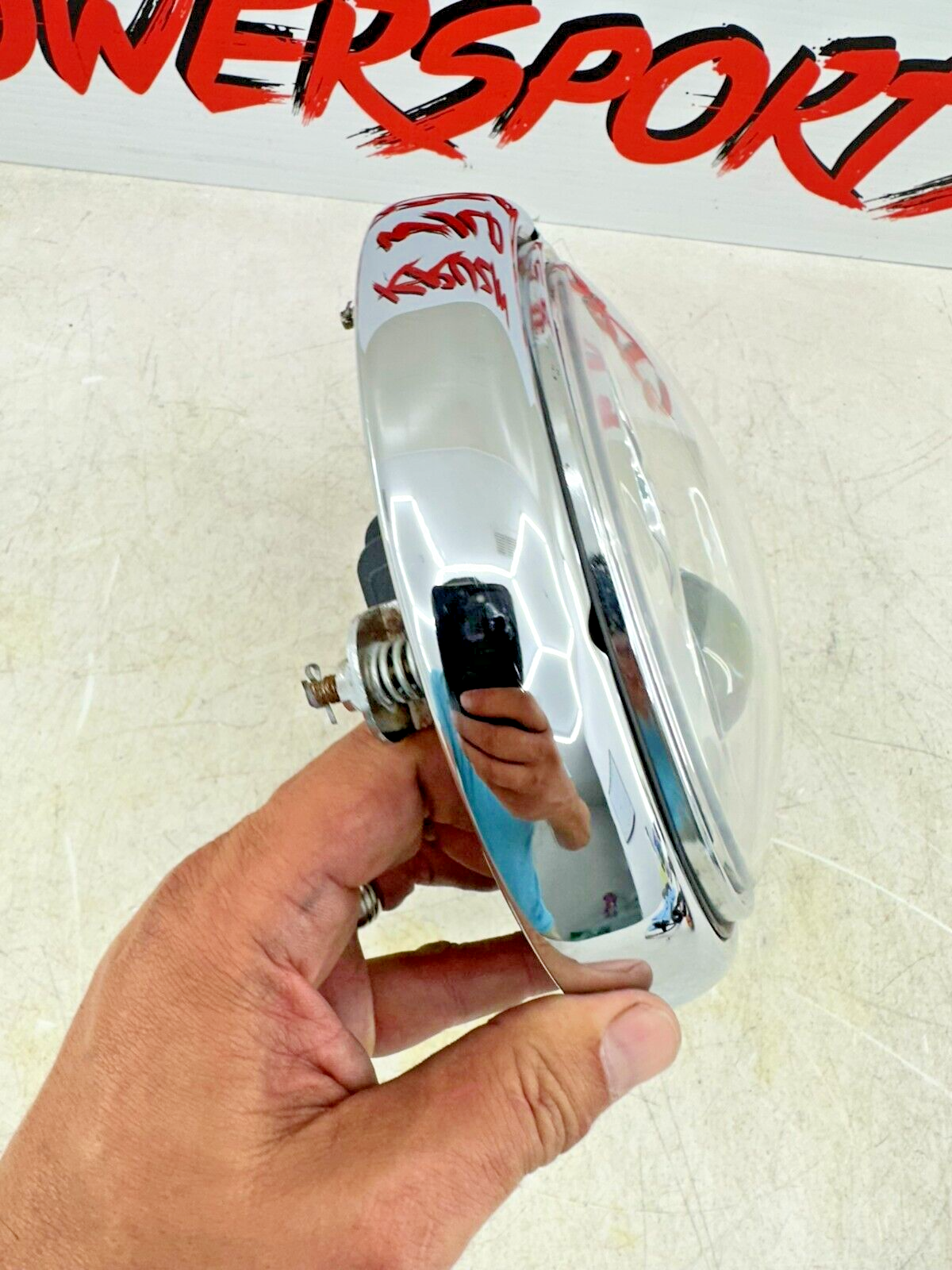 2003 HARLEY ELECTRA GLIDE classic LED Headlight Head Light W/ Chrome Trim Ring