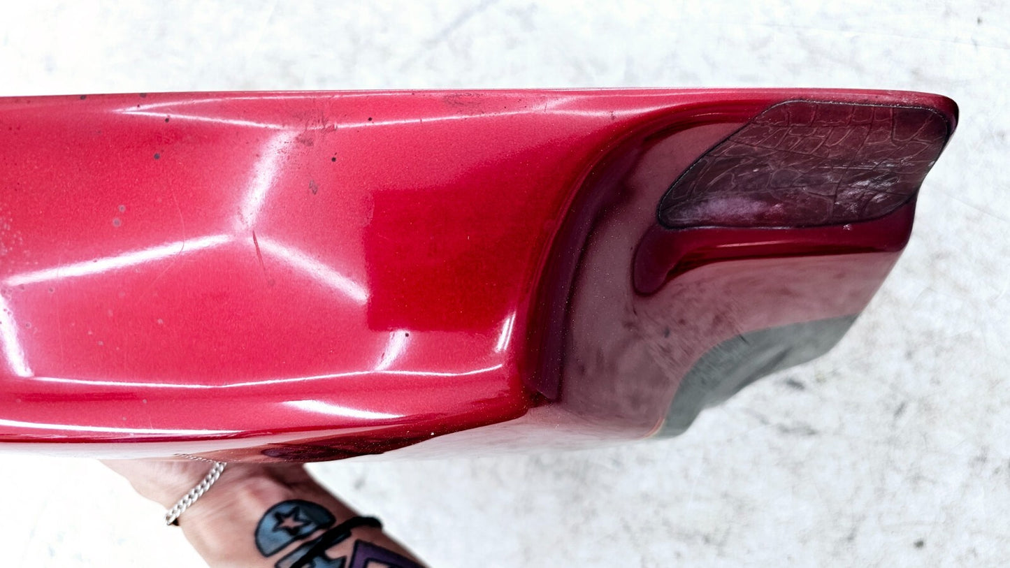 1998 HARLEY FLH ELECTRA GLIDE Left Side Cover Fairing Panel Cowl RED BLACK OEM