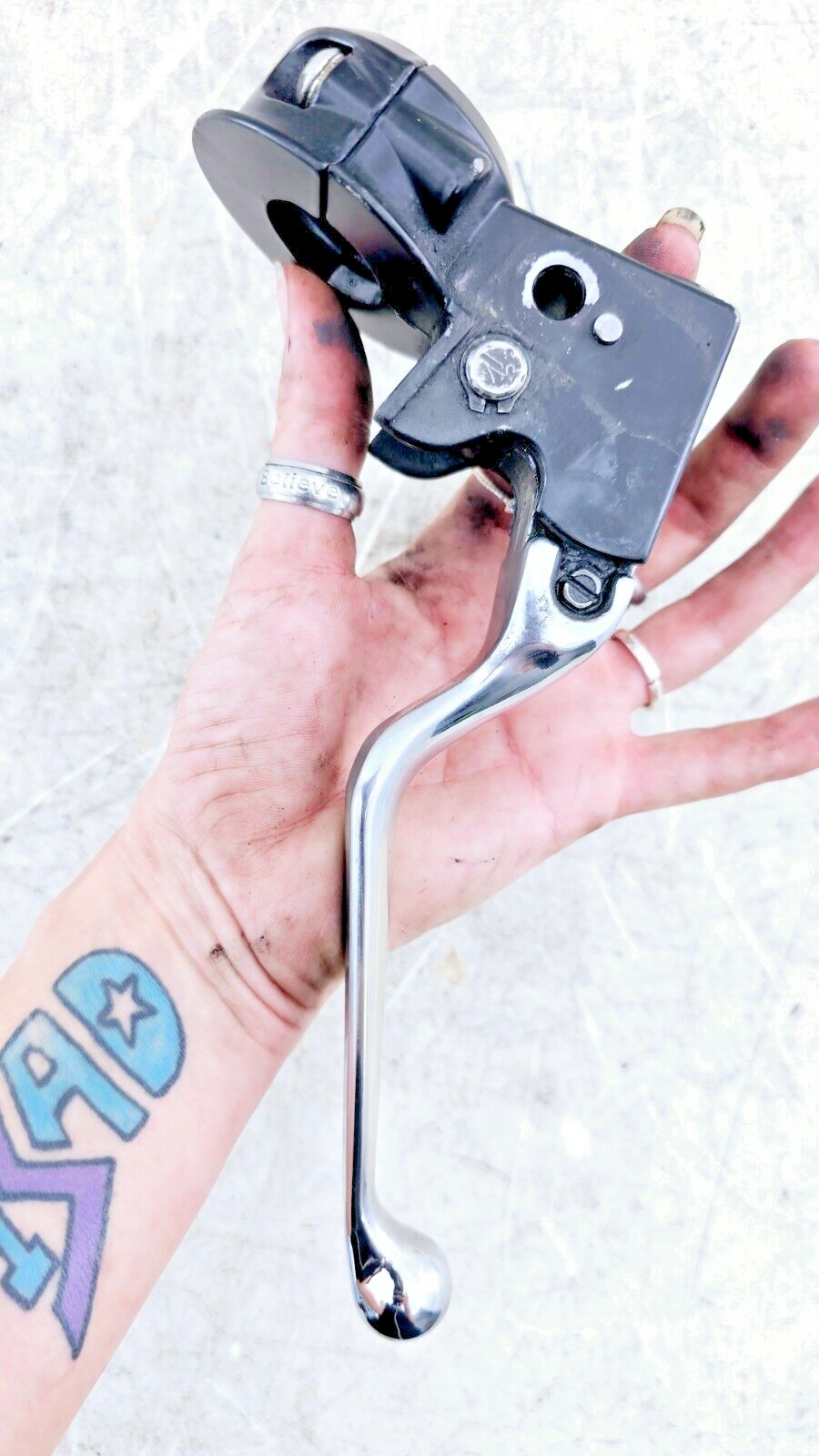 1995 HARLEY DYNA CONVERTIBLE Clutch Lever + Perch Mount