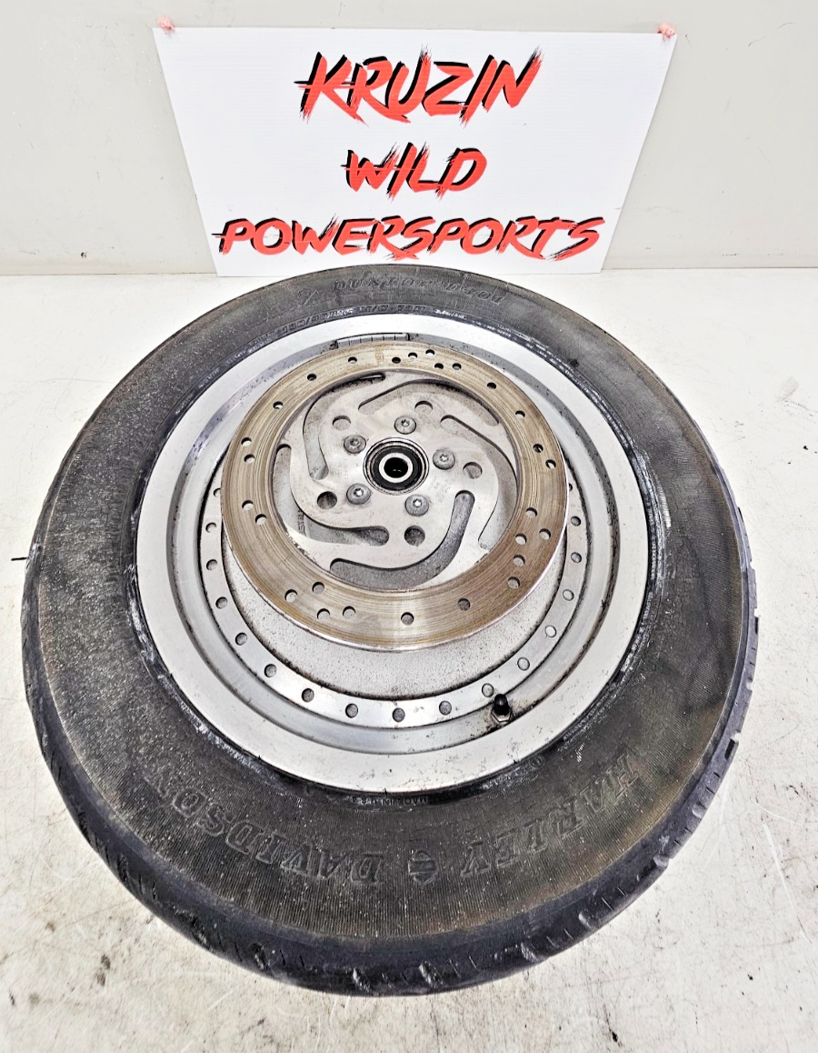 2001 Harley Davidson Sportster Solid Rear Wheel Rim 3/4 Axle 16x3