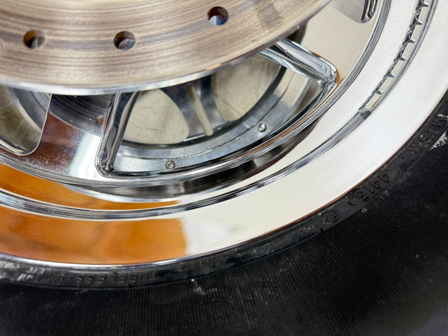 2003 HARLEY DYNA WIDE GLIDE 16" Thunder star  Rear Wheel Rim Full Chrome NICE! 