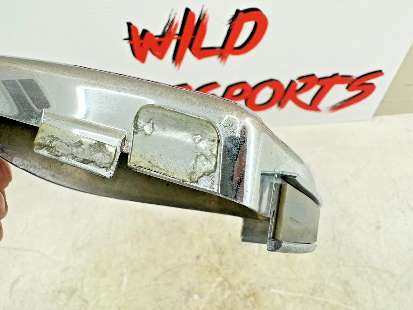 2003 Harley Davidson V Rod VRSCA Chrome Left Side Triangle Cover Panel