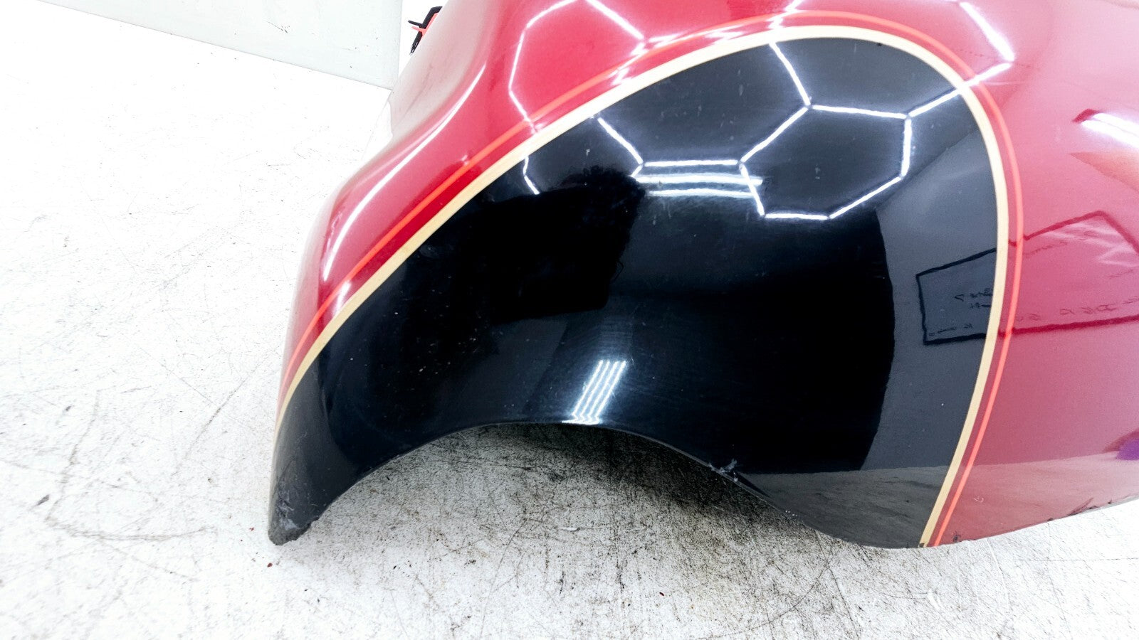 1998 HARLEY FLH ELECTRA GLIDE Left Lower Leg Fairing Cowl Panel RED BLACK OEM HD