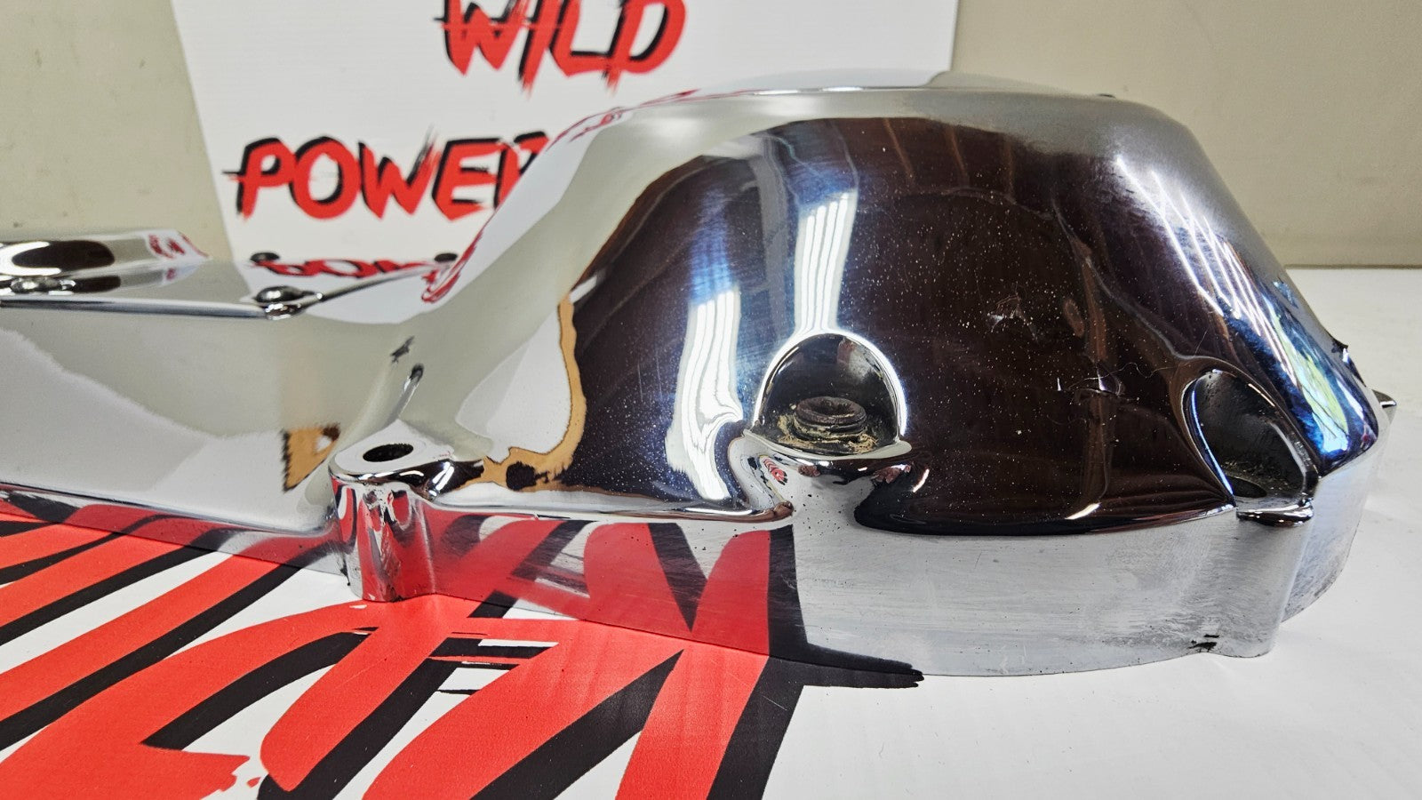 1996 HARLEY FLH ELECTRA GLIDE Outer Primary Clutch Cover Case Chrome Housing