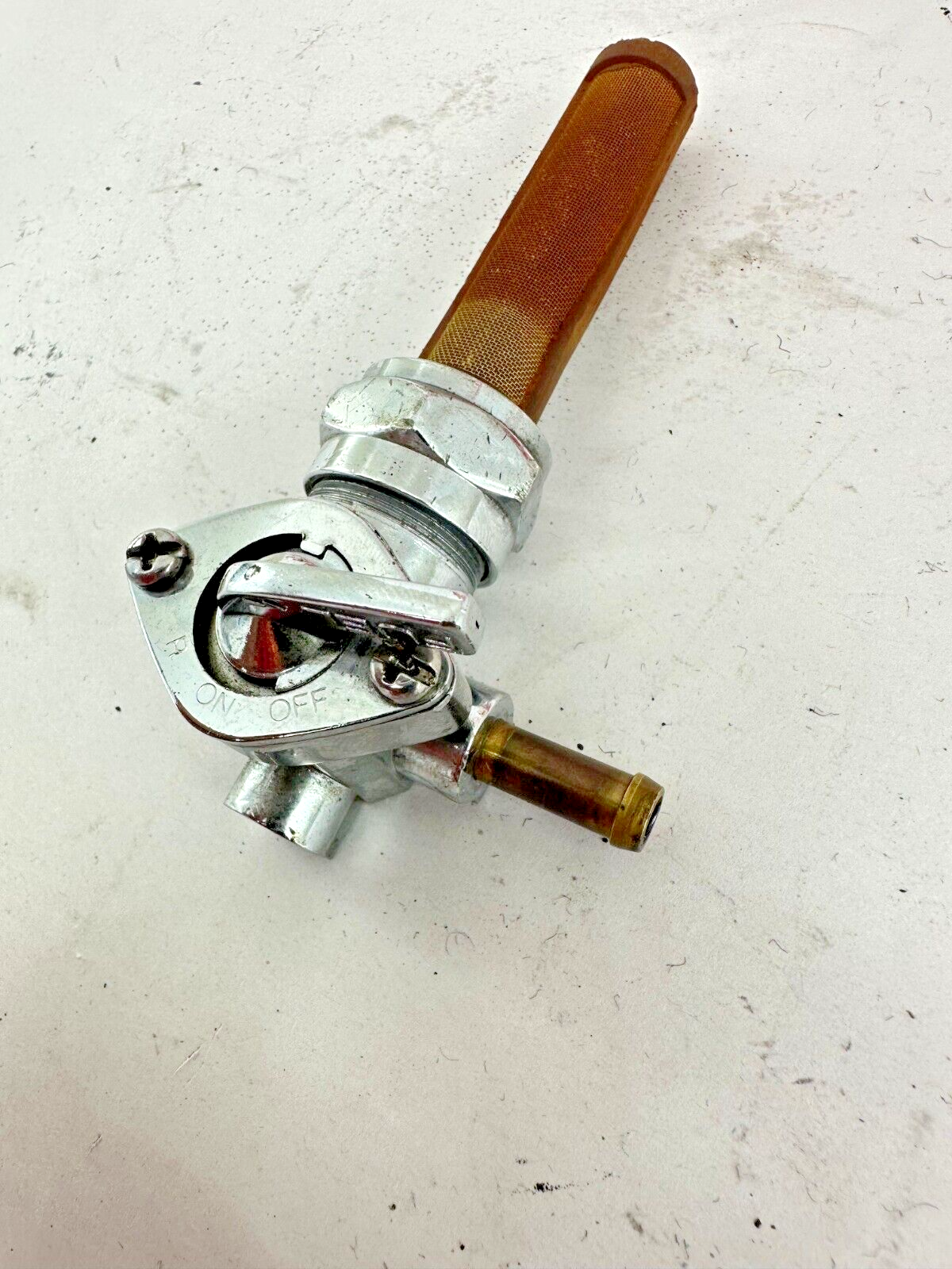 2001 Harley Davidson Sportster Chrome Manual Fuel Gas Petcock Valve OEM HD