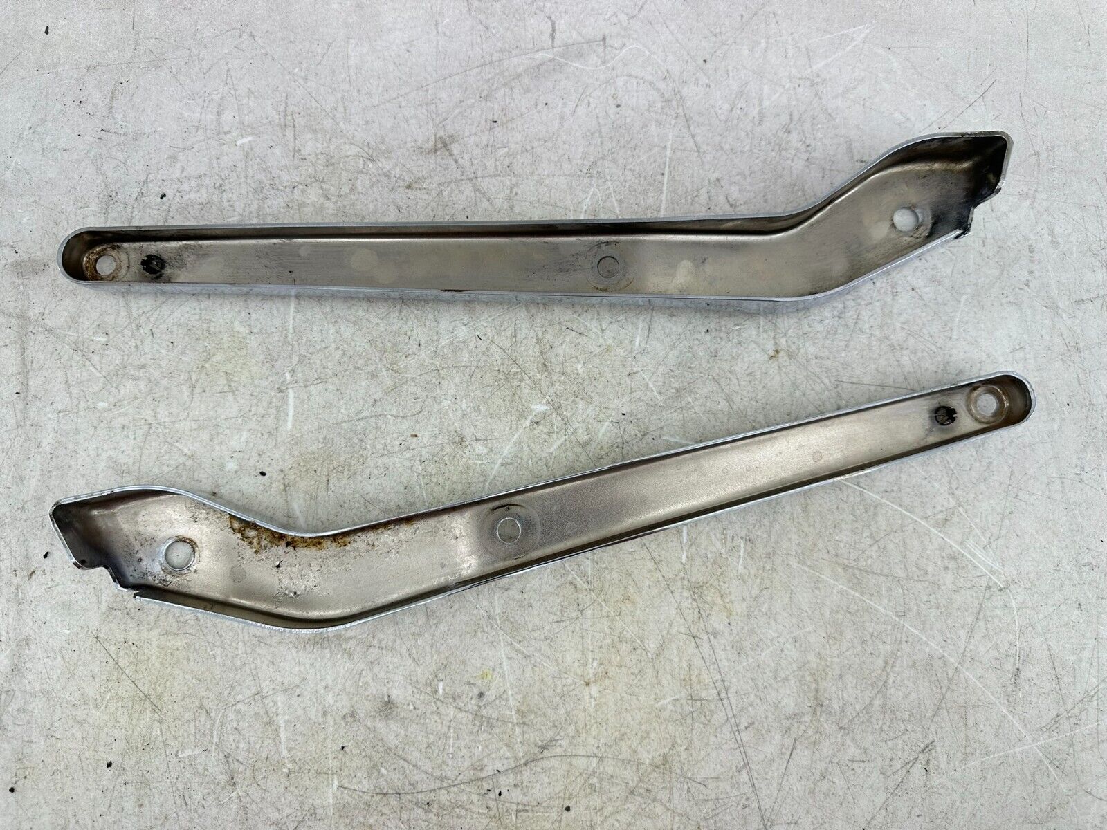1999 HARLEY DYNA OEM HD Chrome Rear Fender Frame Strut Arm Bars