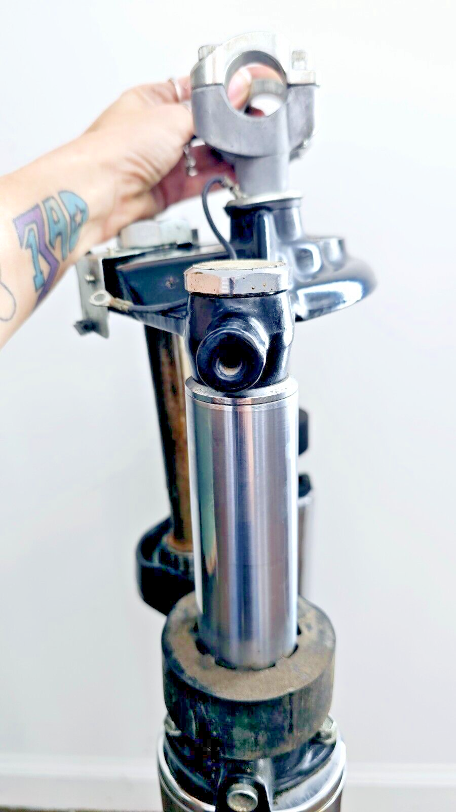 2002 HARLEY ELECTRA GLIDE Chrome Forks Triple Tree Front End Chrome Lowers