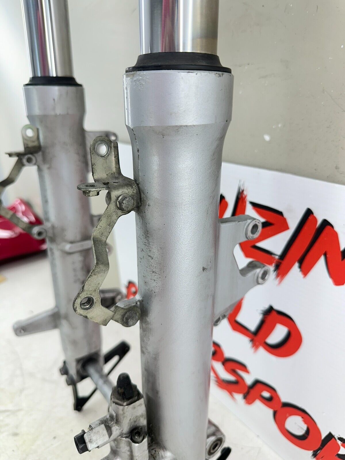 2004 Honda Goldwing GL1800 Forks Triple Top Clamp Front End W/ Axle