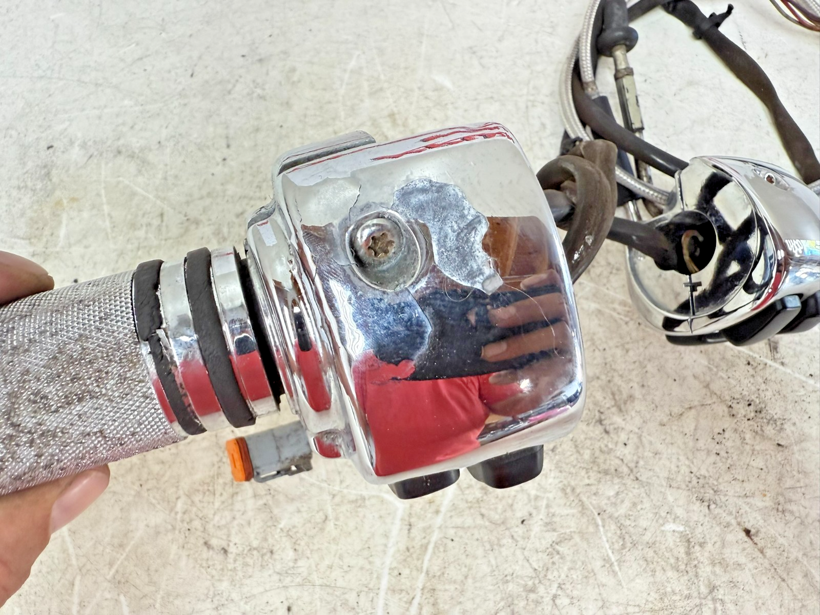 1997 HARLEY DAVIDSON SOFTAIL Chrome Left Right Hand Controls Switch Housing