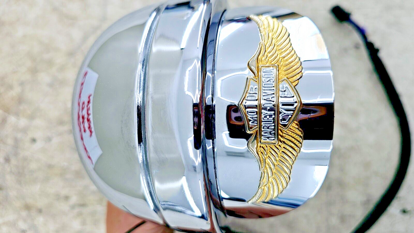 1998 HARLEY FLH ELECTRA GLIDE Fog Highway Turn Signal Light Chrome Housing Eagle