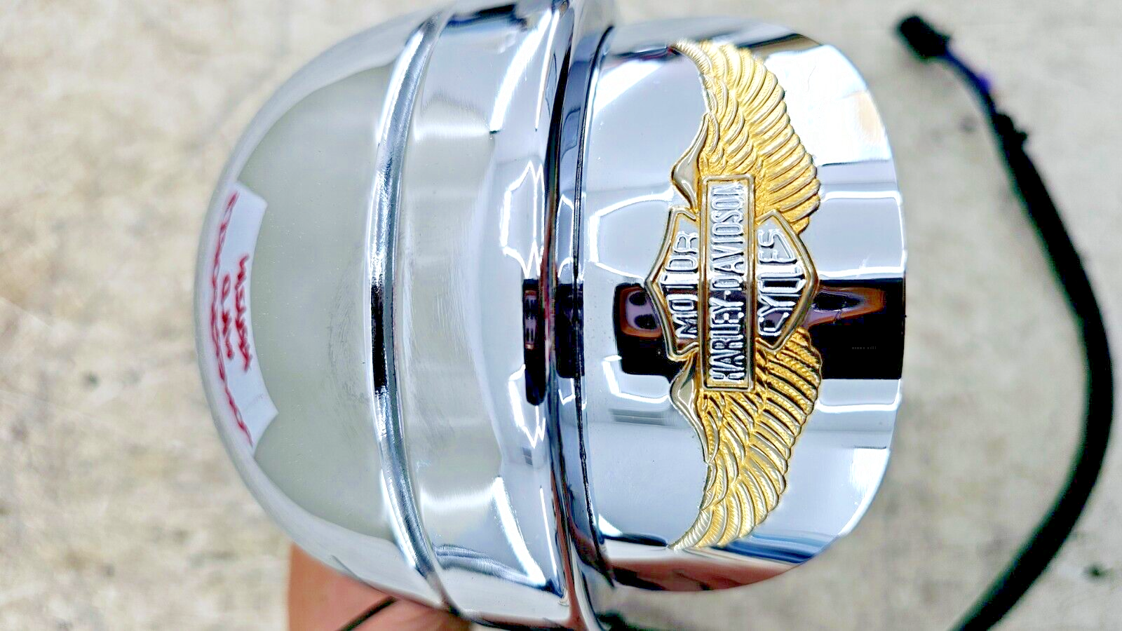 1998 HARLEY FLH ELECTRA GLIDE Fog Highway Turn Signal Light Chrome Housing Eagle