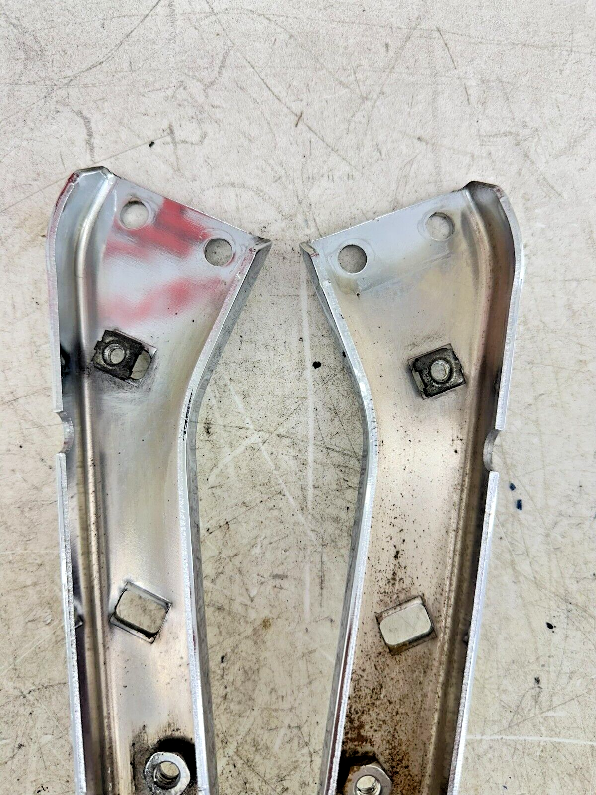 2007 Harley Electra Glide CVO Chrome Saddlebag Mounting Bars Frame