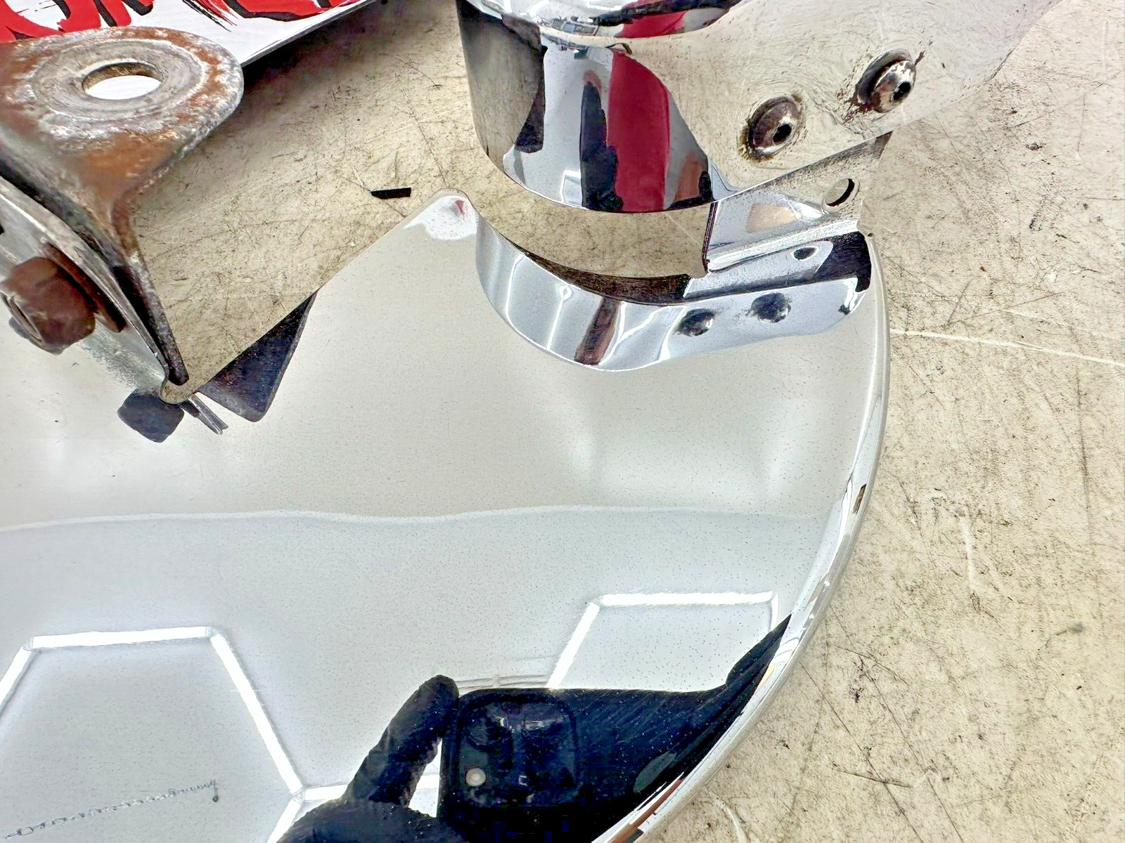 1995 HARLEY SOFTAIL OEM HD Chrome Front Brake Rotor Caliper Cover