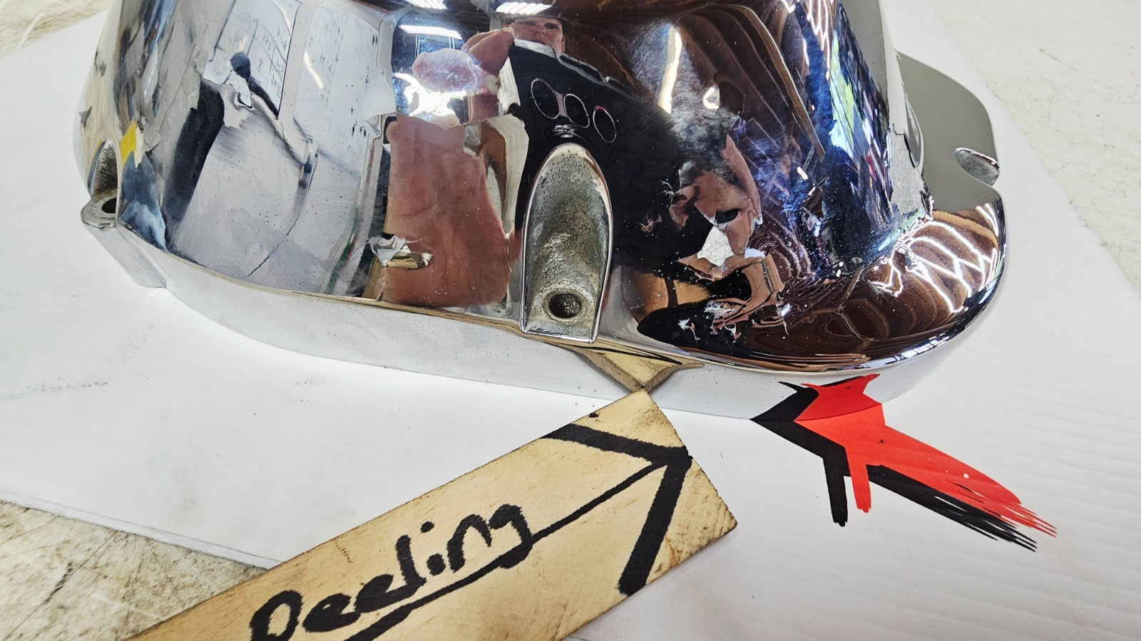 1996 HARLEY FLH ELECTRA GLIDE Outer Primary Clutch Cover Case Chrome Housing