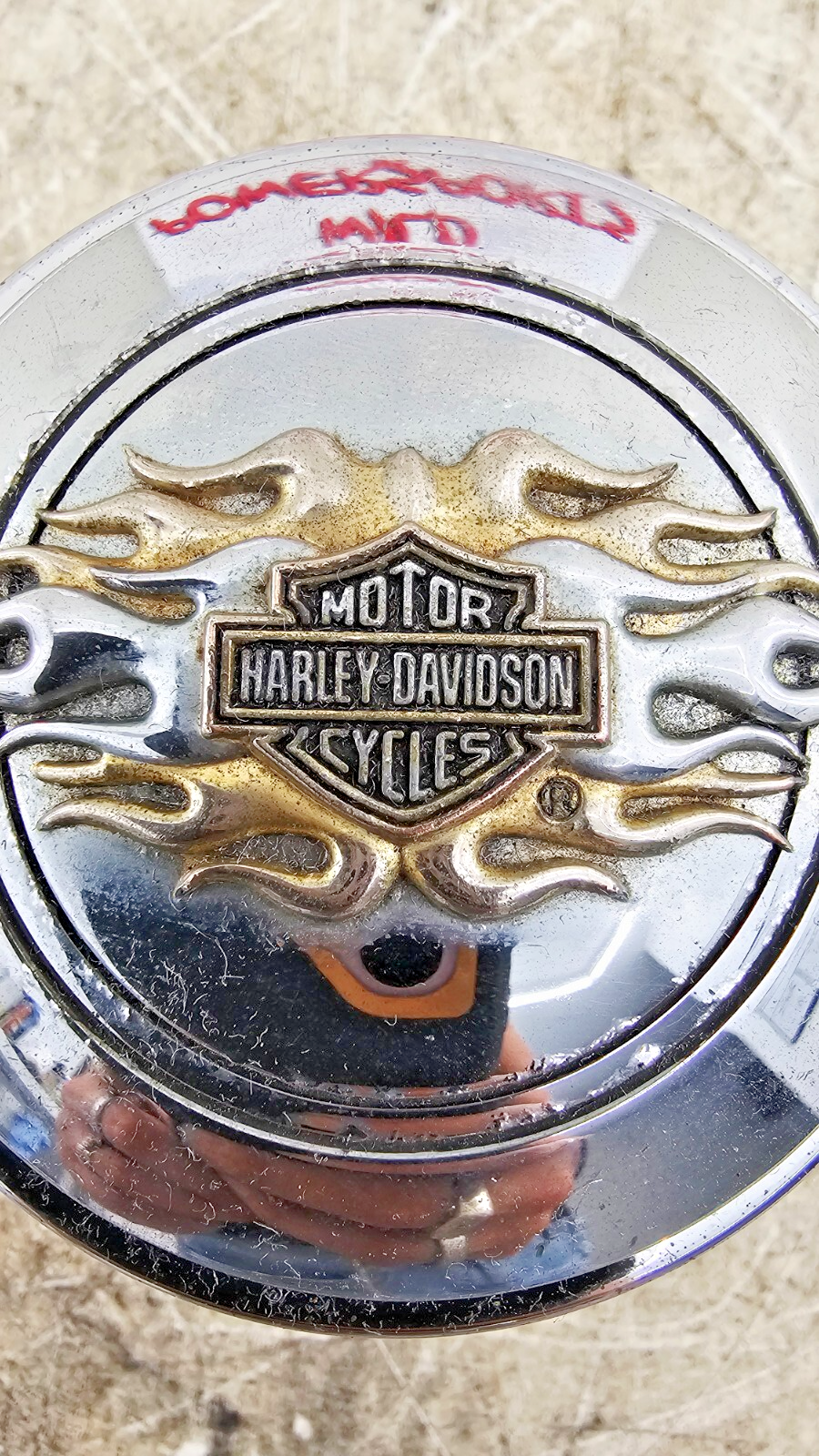 2000 Harley Davidson Sportster Flame Fire Fuel Gas Tank Cap