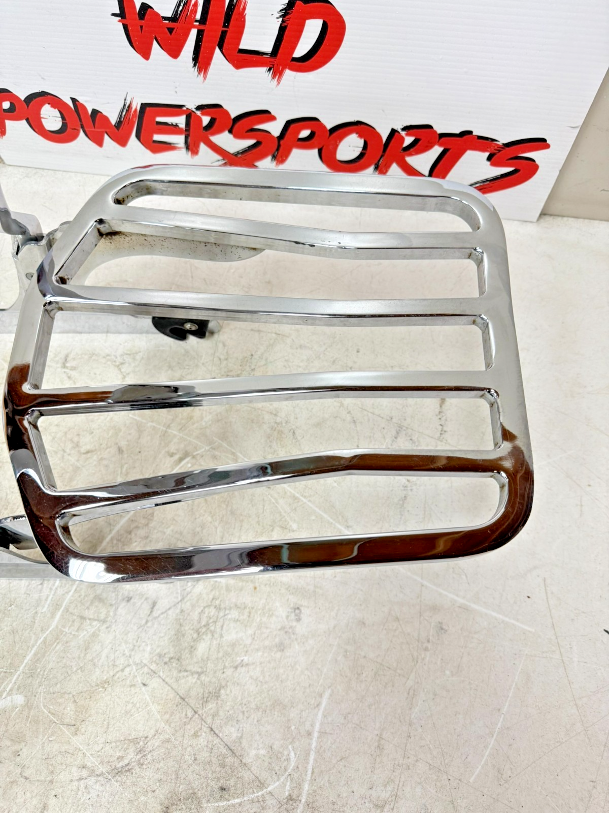 1997 HARLEY DAVIDSON SOFTAIL Chrome Rear Backrest Sissy Bar Luggage Rack