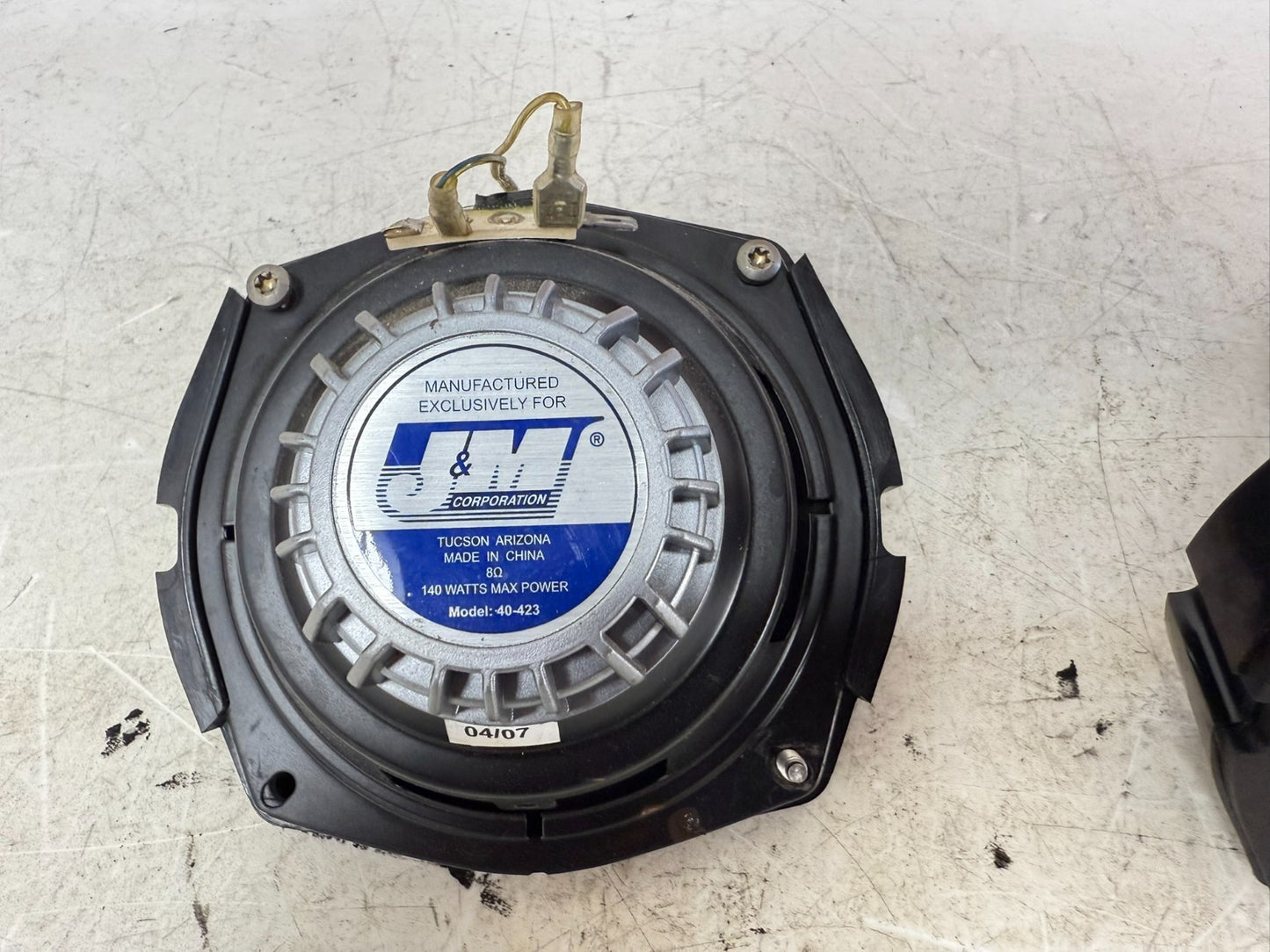 2003 HARLEY ELECTRA GLIDE Front Audio J&M Performance Speakers