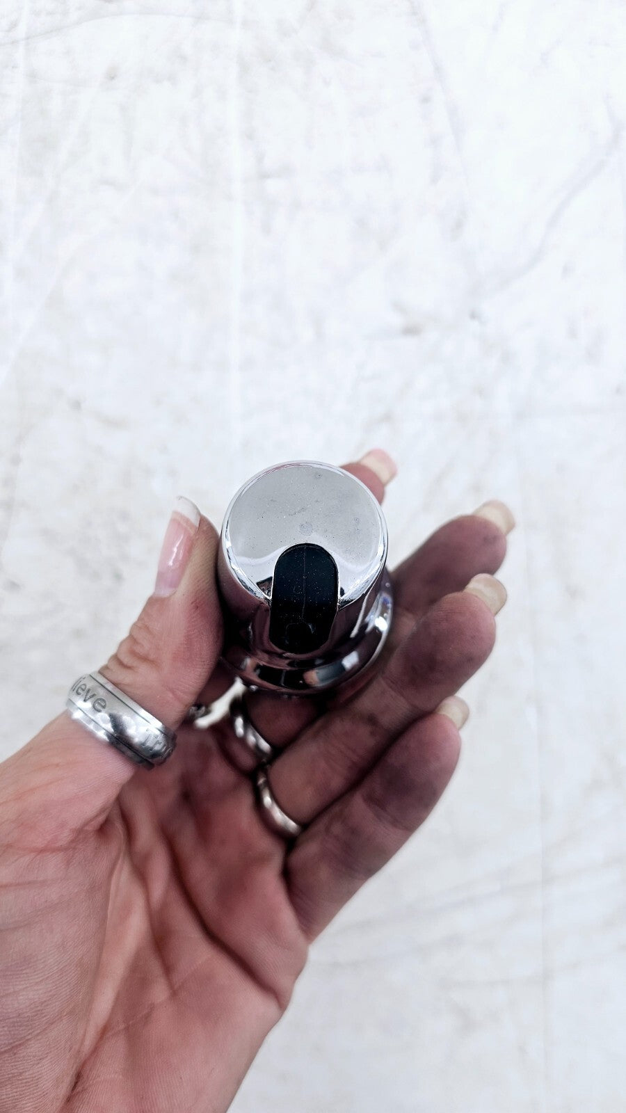 1997 HARLEY SOFTAIL Oil Pressure Sending Unit Chrome Cover