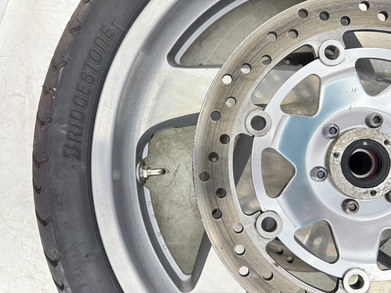 2004 Honda Goldwing GL1800 18" Front Wheel Rim Tire + Brake Rotors