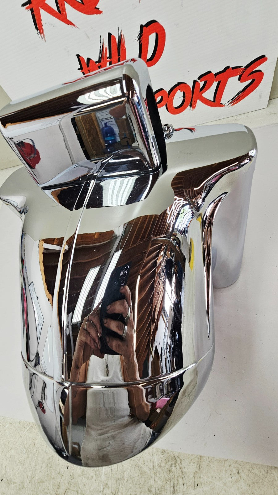 1995 HARLEY SOFTAIL FATBOY OEM Chrome 7" Headlight Nacelle Housing Shroud Lamp