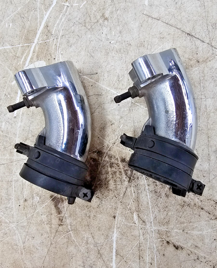 2000 HONDA VALKYRIE INTERSTATE Chrome Carb Carburetor Intake Manifold Runner Tub