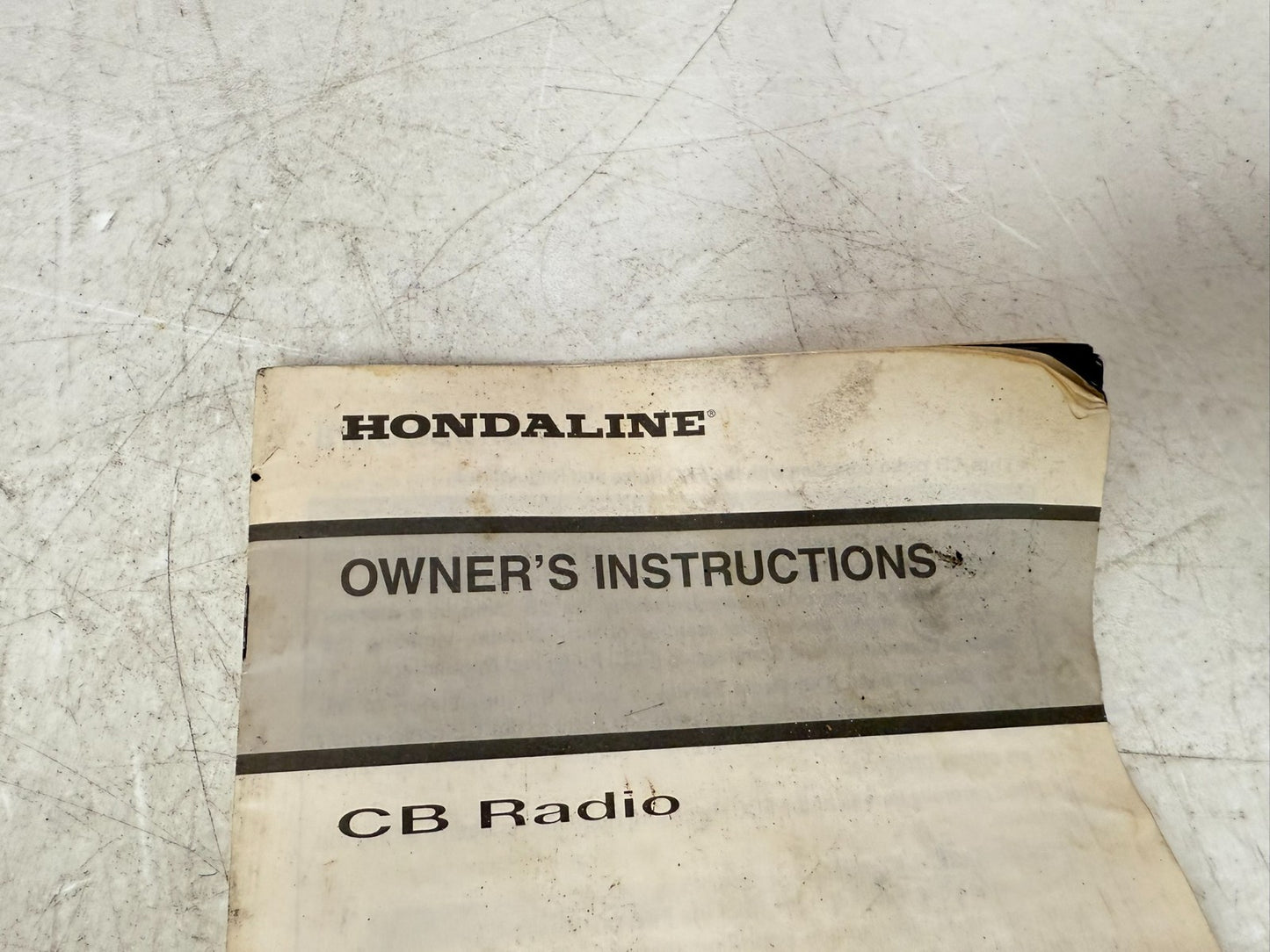 2001 HONDA VALKYRIE INTERSTATE Owner's Manual + CB Radio Guide Book
