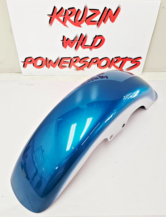 1995 HARLEY SOFTAIL FATBOY OEM Front Fender Aqua Pearl Silver Painted
